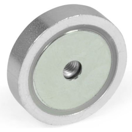 J.W. WINCO J.W. Winco 50.5-ND-32 Retaining Magnet Assembly Disc-Shaped w/ Tapped Hole - 1.26" Diameter, Steel 50.5-ND-32